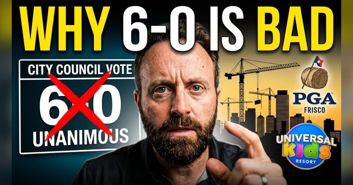 Frisco Council Member Jared Elad: Unanimous Votes Are a Sign of Groupthink, Not Good Governance